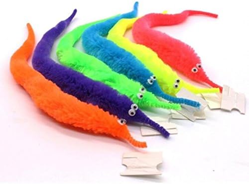 Peino Magic Vivid Wiggly Twisty Fuzzy Worm for Carnival Party Favors Toys