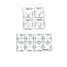 Premium Quality Self Stick Bumpers Assortment Pack, Clear Plastic, Foam, Round and Square, 120 Pieces