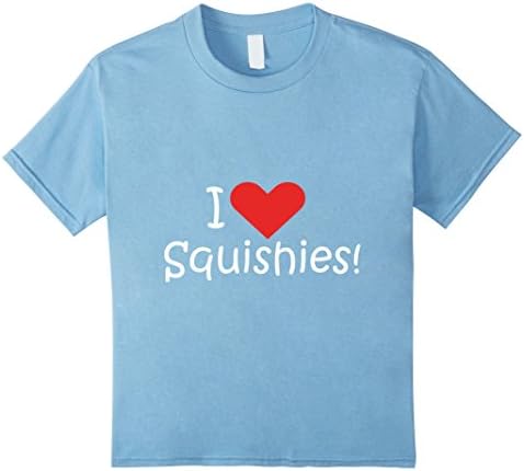 Kids I Heart Squishies T-shirt for the Squishy Lover 12 Baby Blue