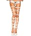 Plumsika Women's Sexy Metallic Exotic Leg Wraps
