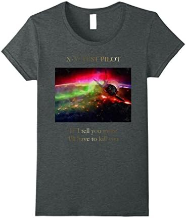 Womens X-37 Space Plane T-shirt XL Dark Heather