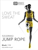 Sweet Sweat Performance Jump Rope by Sports Research | Adjustable-length rope for fitness and speed training - Includes bonus Sweet Sweat Gel Sample!