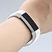 AK C-113 Fitbit Alta Bands, Replacement with Metal Clasp, Small, White