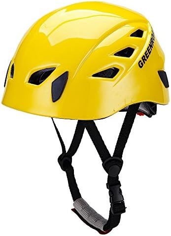 GREENROAD In-Mold Adjustable Unisex Mountain Climbing Helmet Rock Climbing Helmet YELLOW