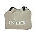 Intex Deluxe Pillow Rest Raised Airbed with Soft Flocked Top for Comfort, Built-in Pillow and Electric Pump, Queen, Bed Height 16 3/4
