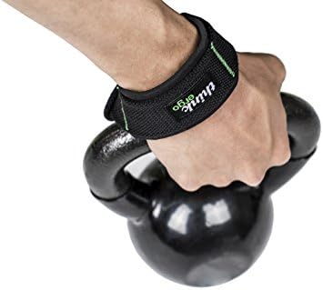 Think Ergo Weight Lifting Wrist Straps for men and women (Pair-2). Padded neoprene/cotton blend wrist support for bodybuilding, gym workouts, weightlifting, powerlifting, deadlifts (1 Pair)