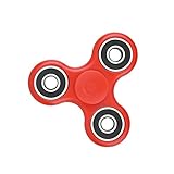 BEISTA Fidget Spinner Toy Stress Reducer – Tri-Spinner Fidget Toy High Speed with Four Bearing Hand spinner Fidget Toy Perfect for Anxiety, Autism, ADHD, ADD (Red)