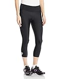 Pearl iZUMi Women's Escape Sugar CYC 3 Quarter Tights, Black/Black, Large