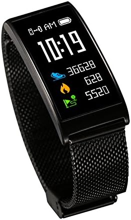 NSHK Intelligent Bluetooth Bracelet Heart Rate Detector Waterproof Blood Pressure Watch Milanese Steel Strip Wristband Fitness Tracker Multi-Language Supported