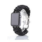 For iWatch Apple Watch 38mm, Sunfei New Nylon Rope Survival Bracelet Watch Band (J)
