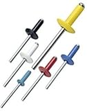 50 BLACK ALL Aluminum POP Rivet (6-16) 3/16