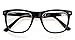 Eyekepper Women's and Men's Reading Glasses with Large Square Lenses and Spring Hinges in Black