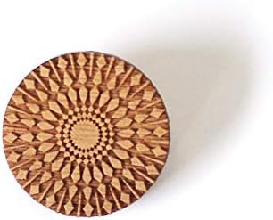 Tiara inc Made in Japan Walnut Wooden Brooch 1pc