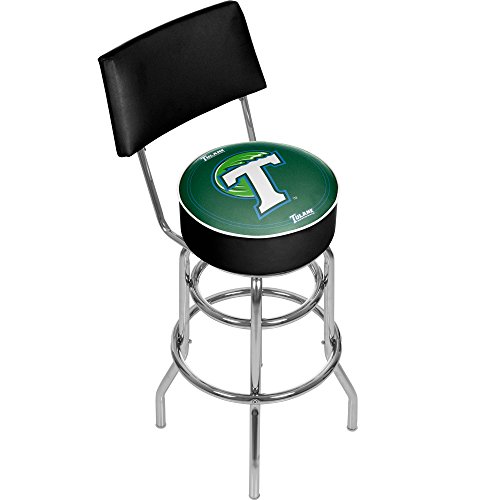 Trademark Gameroom NCAA Tulane University Padded Swivel Bar Stool with
Back