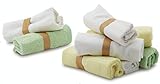 Enovoe Bamboo Baby Washcloths - 8 Pack of Wash Cloths - Organic, Hypoallergenic, Reusable and Extra Soft for Sensitive Skin - 10”x10” - Neutral Colors Washcloth