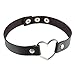 YEYULIN Heart PU Leather Punk Collar Choker Necklace Neck women Jewelry