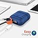 MICOK Compatible Airpods Case, Waterproof Airpods Cover, Shock Resistant Silicone Airpods Case Cover and Skin with Keychain for Airpods 1 & 2 [Not for Wireless Charging Case] , Airpods Accesssories