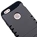 Silver Gray Snap-on on Black Skin KoolKase Rocker 2 in 1 Hybrid Impact Case Cover For iPhone 6 (4.7) With 2 Screen Protector Films New in Retail Package