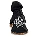 Zack & Zoey Crowned Crossbone Dog Hoodie with Skull & Crossbones and Rhinestones