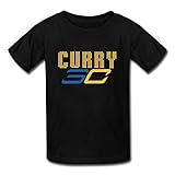 Youth's Basketball Star Stephen Curry #30 SC Logo T-shirts Black