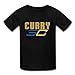 Youth's Basketball Star Stephen Curry #30 SC Logo T-shirts Black