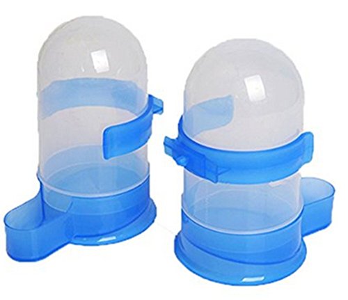Freedi Pet Bird Drinker Feeder Waterer Clip Pet Accessories Plastic Automatic Feeding Device for Pet Bird Pigeon Parrots Cage size 500ml