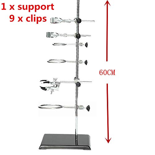 Modern Chemistry Laboratory Stands Set 600MM Lab Flask Support Set Lab Support Flask Clamp Clips - Thumbnail 5
