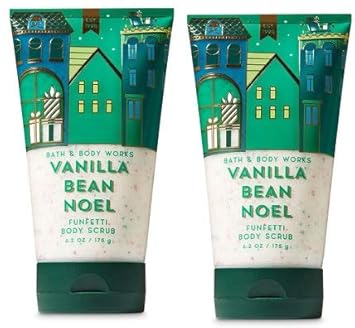 Bath And Body Works 2 Pack Vanilla Bean Noel Funfetti Body Scrub 62 Oz