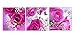 Amoy Art - The butterfly with Pink Rose Flowers Modern Canvas Prints Stretched Artwork Abstract Pictures to Photo Paintings on Canvas Wall Art for Home Decorations Room Decor