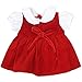 Jeleuon Cute Baby Beautiful Red Velvet Doll Dresses Clothes For 16-18 inch American Girl Doll