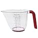 KitchenAid Gourmet Set of 3 Plastic Measuring Cups, Red