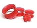Thin Walled Red Silicone Tunnels - 5/8
