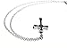 Black Cross Premium Stainless Steel Pendant Necklace Urn Filler Kit Cremation Ashes Jewelry Keepsake