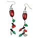 Prextex Christmas LED Light-Up Set Flashing Necklace, Bracelet, and Earrings Adorable Christmas Stocking Stuffers Accessories Set