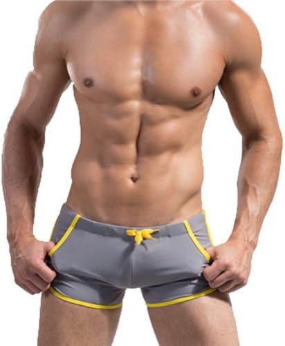 Mens Swimwear Sexy Sport Shorts Tie Rope Swim Trunks