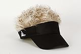 Flair Hair Blonde Hair Visor, Black