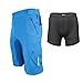 Urban Cycling Apparel Flex MTB Trail Shorts - Soft Shell Mountain Bike Shorts with Zip Pockets and Vents