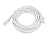 Monoprice Cat6 14ft White Patch Cable UTP 24AWG 550MHz Pure Bare Copper Snagless RJ45 Flexboot Series Ethernet Cable- Pack of 1