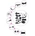 Sex Bondage Set, 8pcs Under Bed Bondage Kit Restraints Sex Toy Handcuffs Whip Fetish Couple Collar Ball