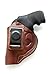 Cardini Leather Premium IWB Holster, for 5-Shot Revolvers, for S&W J Frame, for Taurus 605, 642 airweight, 38 Special Holster