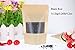 SumDirect 50pcs 4x6 Inch 1 oz Kraft Paper Bags with Window, Stand up Small Ziplock Paper Bags, Food Storage Pouch