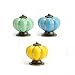Sytian® 7pcs Multicolor Candy Color Baby Kid's Children's Furniture Drawer Handles Decorative Pumpkin Ceramic Door Cabinet Drawer Knobs Pull Handles Creative Cupboard Handle Pull Knobs with Screw