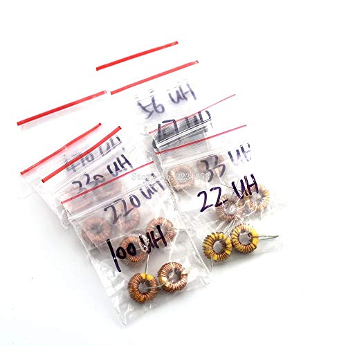 Batcus 16PCS/LOT 3A 22UH-470UH Magnetic Induction Coil Toroidal Inductor Winding Inductance for LM2596 8 Values Assortment - Thumbnail 2