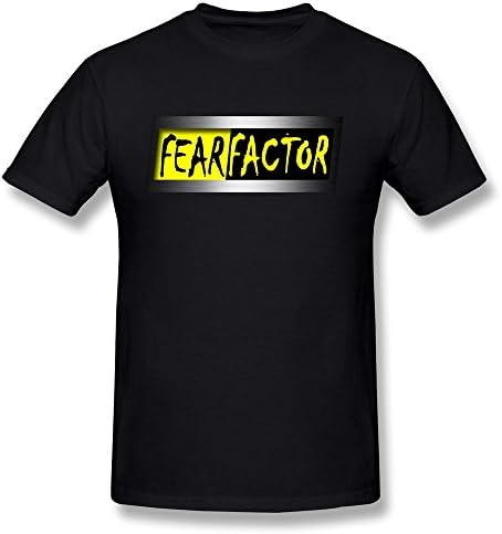 HUAYUANDA Men's Fear Factor Reality Show T-shirt M Black