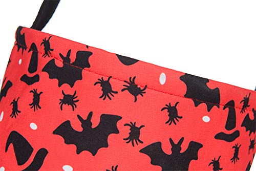 Halloween Trick or Treat Bags Candy Buckets Baskets for Kids (Spider bat) - Thumbnail 2