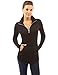 PattyBoutik Women Zip Pocket Tunic (Black Small)