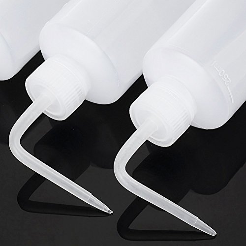 4 Packs 250ml Wash Bottle Plastic Tattoo Wash Bottle Green Soap Bottle Squeeze Diffuser Bottle Food Dispensers Salad Jam Bottle