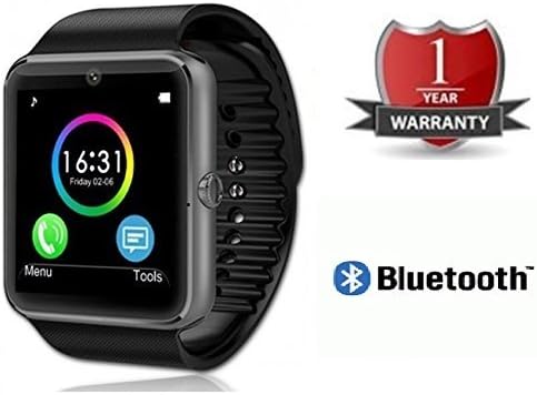You Gadget GT08 Sim And Memory Card Enabled Smart Watch With Hidden Camera (Gold Black)