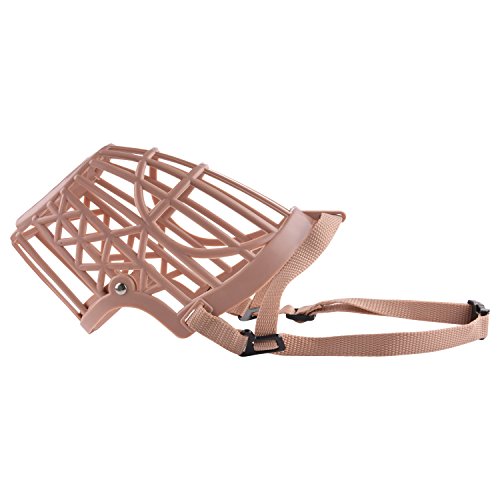 Dog Muzzle, Dog Mouth Cover Adjustable Nylon Strap Anti Bite Pet Muzzle Dogs Training Safety Covers Basket Masks