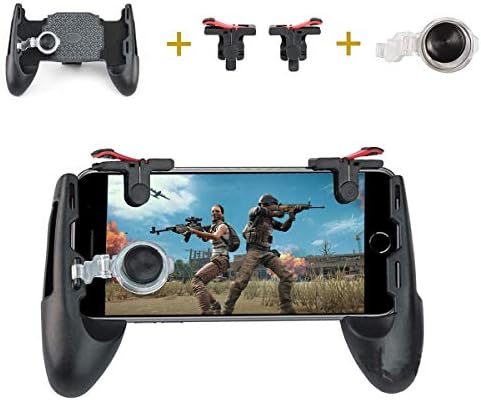 LLOP Mobile Game Controller,Game Pad Sensitive Shoot and Aim Keys Joysticks Game Controller for PUBG/Fortnite/Knives Out/Rules of Survival Gaming Triggers for iOS and Android